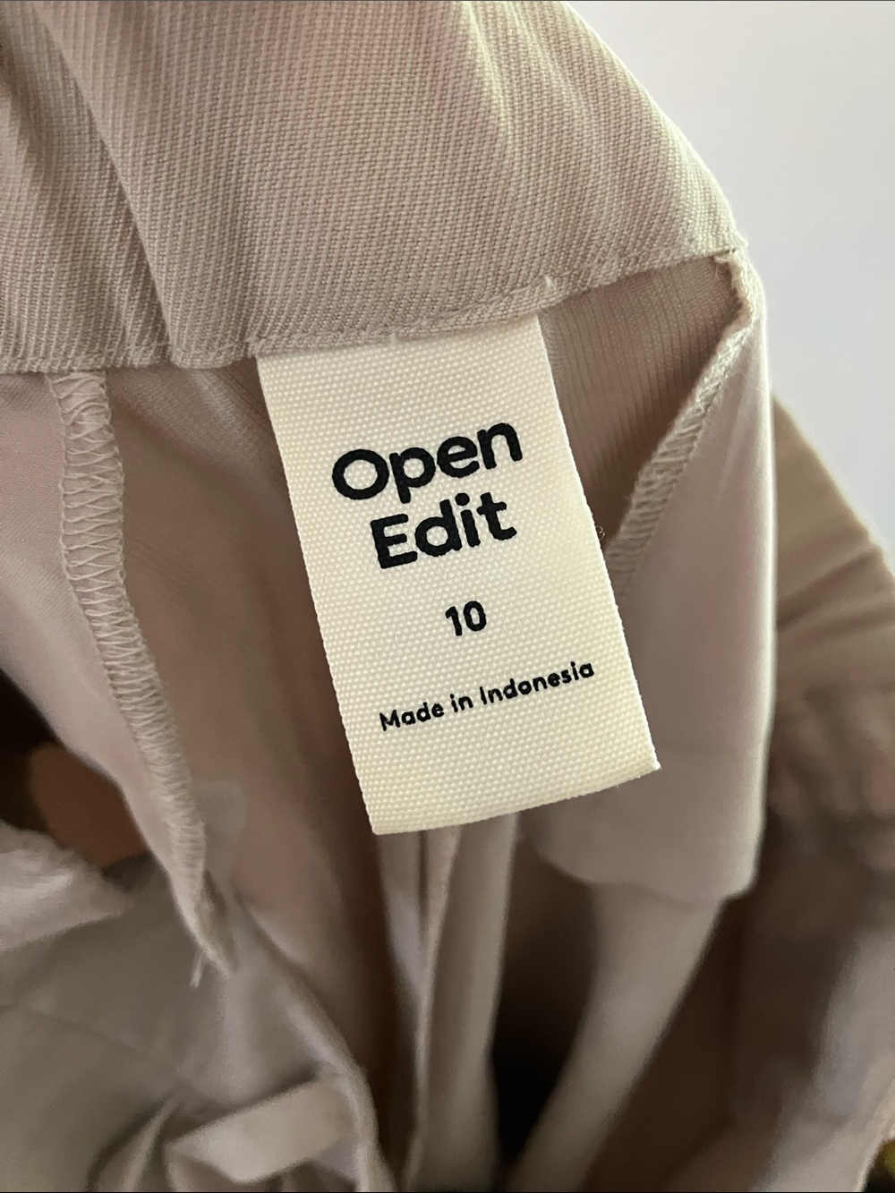 NWOT Open Edit Tan Wide Leg Trousers - Picture 5 of 5